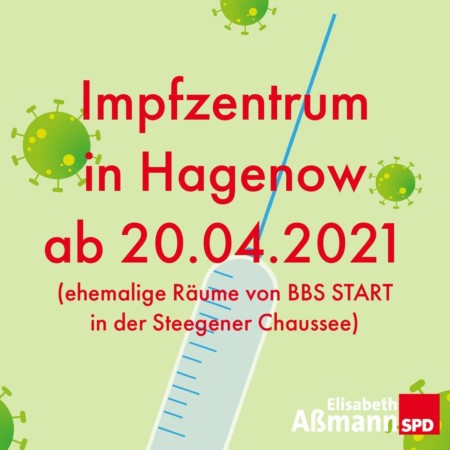 Eroeffnung Impfzentrum Hagenow 20 04 2021